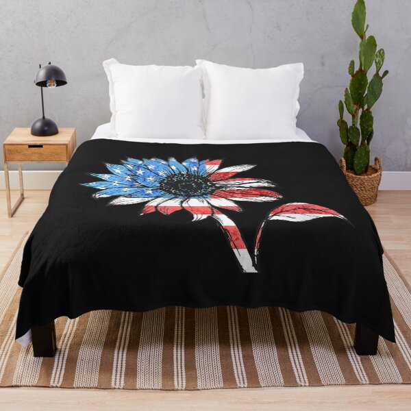 Artikelvorschau, Womens America Sunflower Patriotische amerikanische Flagge USA 4. Juli V-Ausschnitt entworfen und verkauft von luciaaljudith.