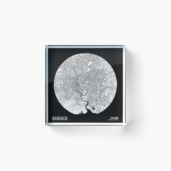 Item preview, Bangkok City Map of Thailand - Full Moon designed and sold by deMAP.