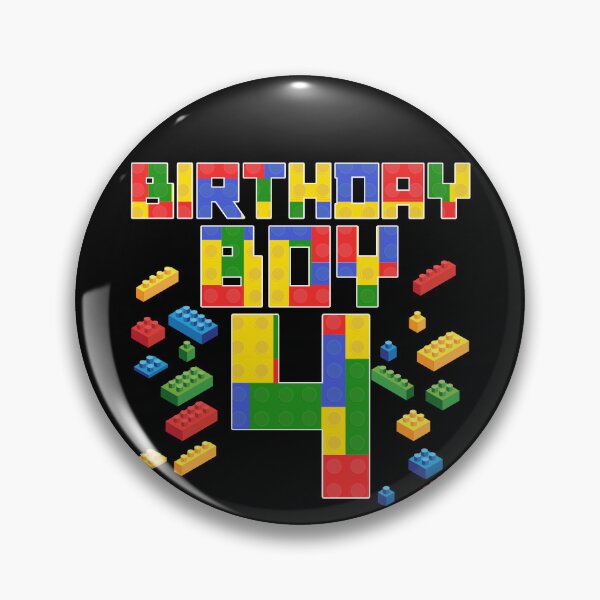 Item preview, Kid 4th Birthday Boy Master Builder 4 Year Old Block Builder Gear designed and sold by DynamicDesign.