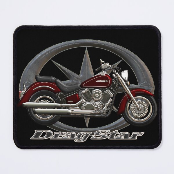 Item preview, Drag Star XVS 1100 red star designed and sold by KlaraBubble.