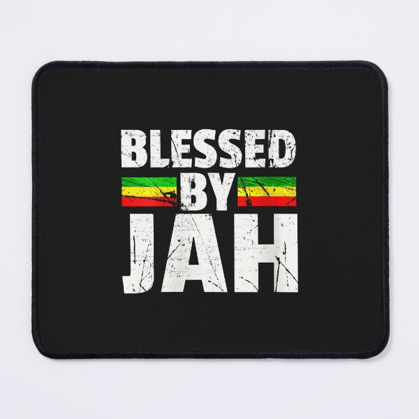Item preview, Womens Blessed by Jah Retro design. Jah Bless Gift for Rastafarian V-Neck designed and sold by luciaaljudith.