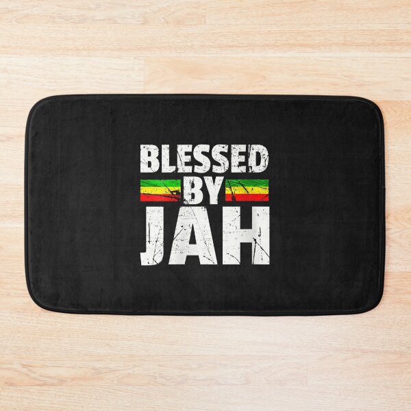 Item preview, Womens Blessed by Jah Retro design. Jah Bless Gift for Rastafarian V-Neck designed and sold by luciaaljudith.