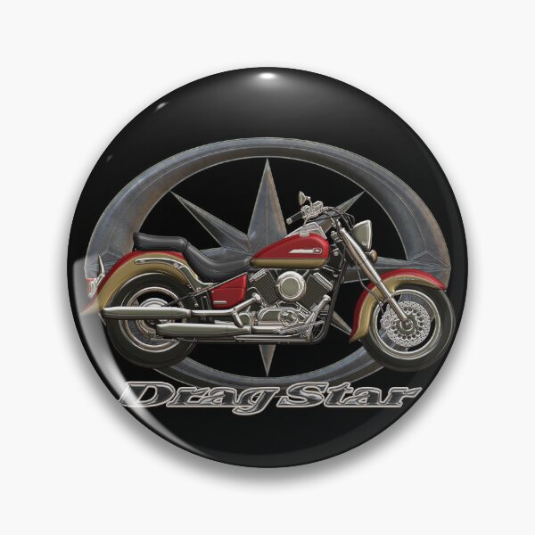 Item preview, Drag Star XVS 650 Classic red gold star designed and sold by KlaraBubble.