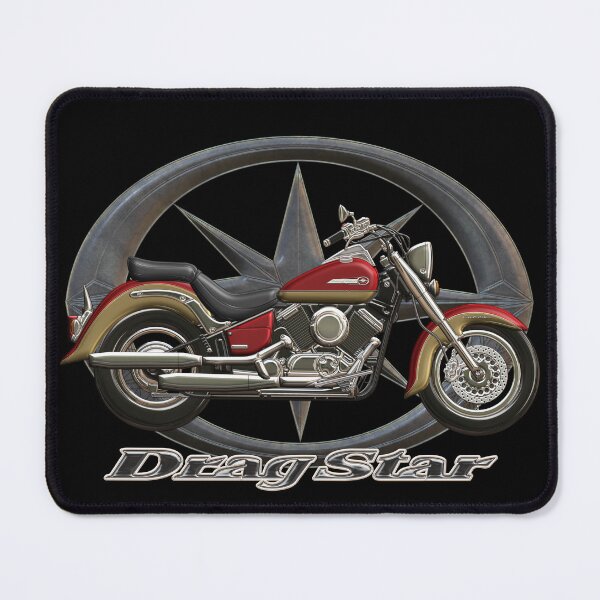 Item preview, Drag Star XVS 650 Classic red gold star designed and sold by KlaraBubble.