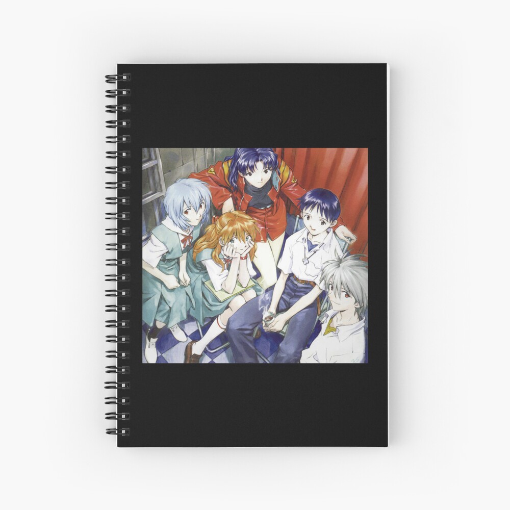 Neon Genesis Evangelion Group Anime Spiral Notebook