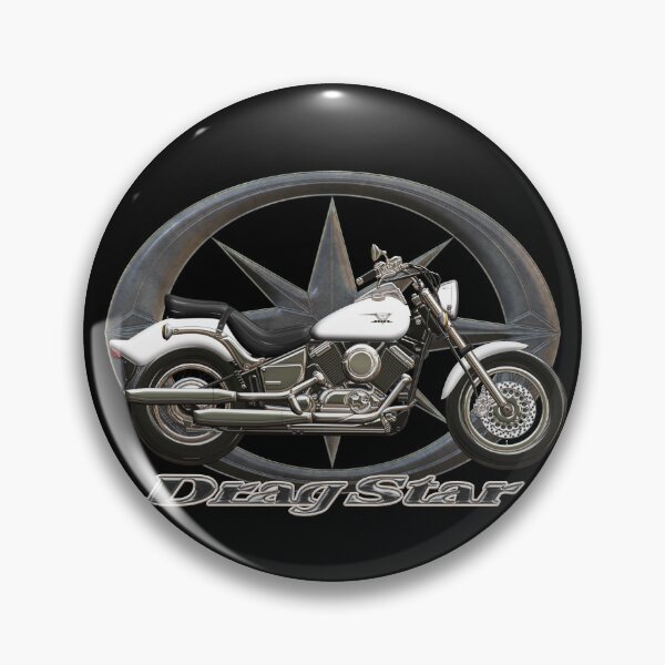 Item preview, Drag Star XVS 650 white star designed and sold by KlaraBubble.
