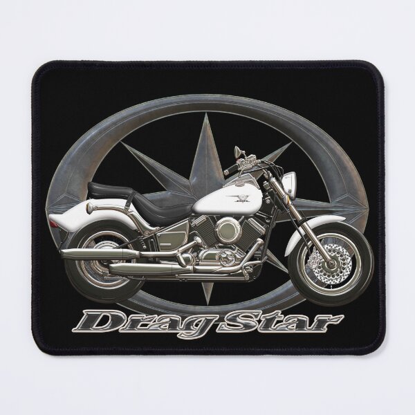 Item preview, Drag Star XVS 650 white star designed and sold by KlaraBubble.