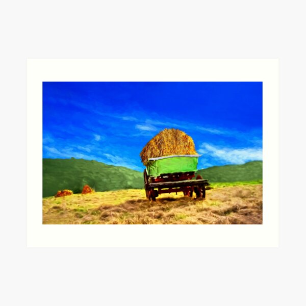 &ldquo;Hay Wagon&rdquo; Art Print by DigitalandPhoto | Redbubble