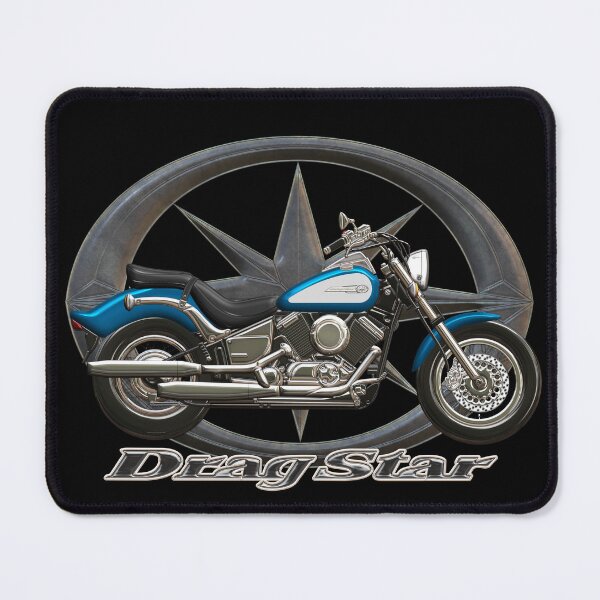 Item preview, Drag Star XVS 650 blue silver star designed and sold by KlaraBubble.