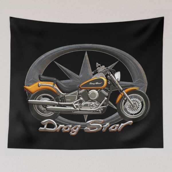 Item preview, Drag Star XVS 650 orange star designed and sold by KlaraBubble.