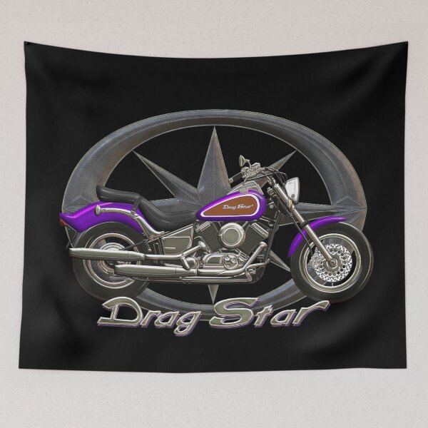 Item preview, Drag Star XVS 650 purple star designed and sold by KlaraBubble.