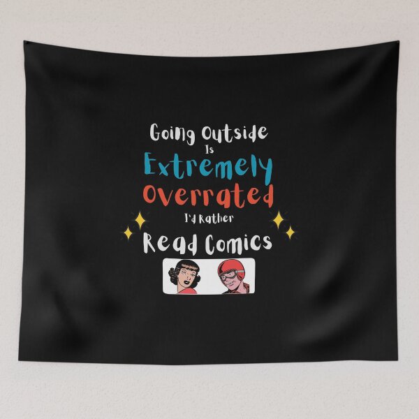 Item preview, Going Outside Is Extremely Overrated Id Rather Read Comics designed and sold by 503designs.