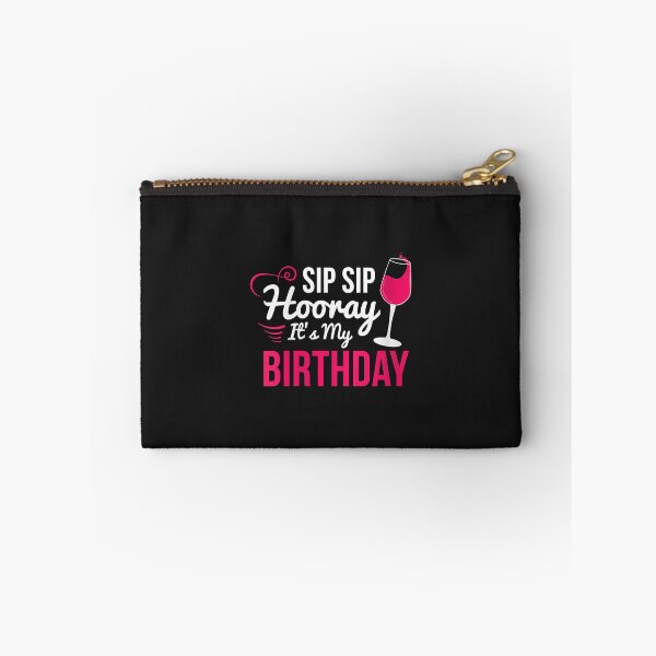 Item preview, Womens Sip Sip Hooray It's My Birthday - Wine Drinker Funny Wine V-Neck designed and sold by luciaaljudith.