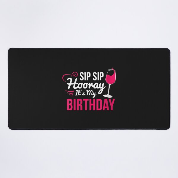 Item preview, Womens Sip Sip Hooray It's My Birthday - Wine Drinker Funny Wine V-Neck designed and sold by luciaaljudith.