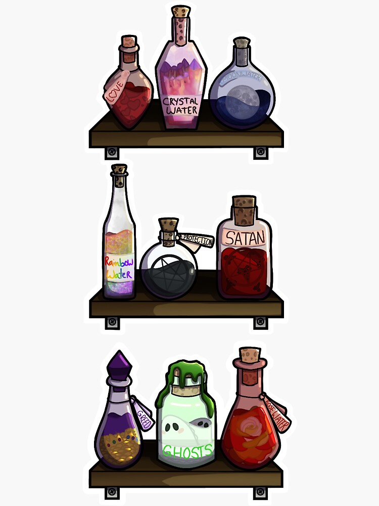 Potion Shelf STICKY Note 