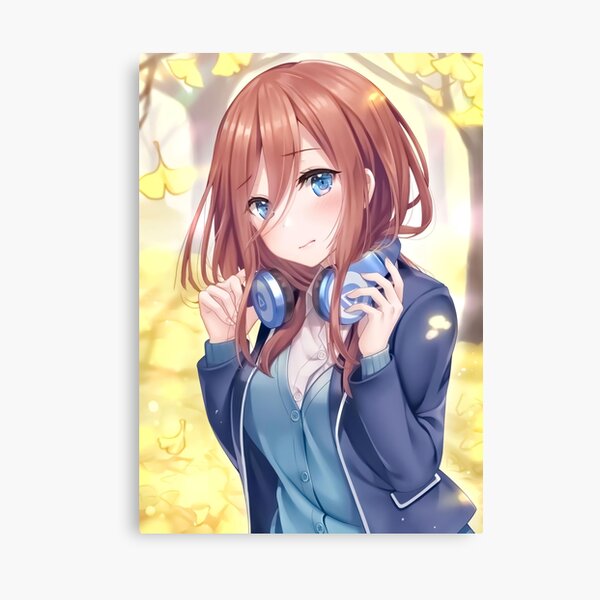 "Miku Nakano The Quintessential Quintuplets Design Fanart" Canvas Print ...