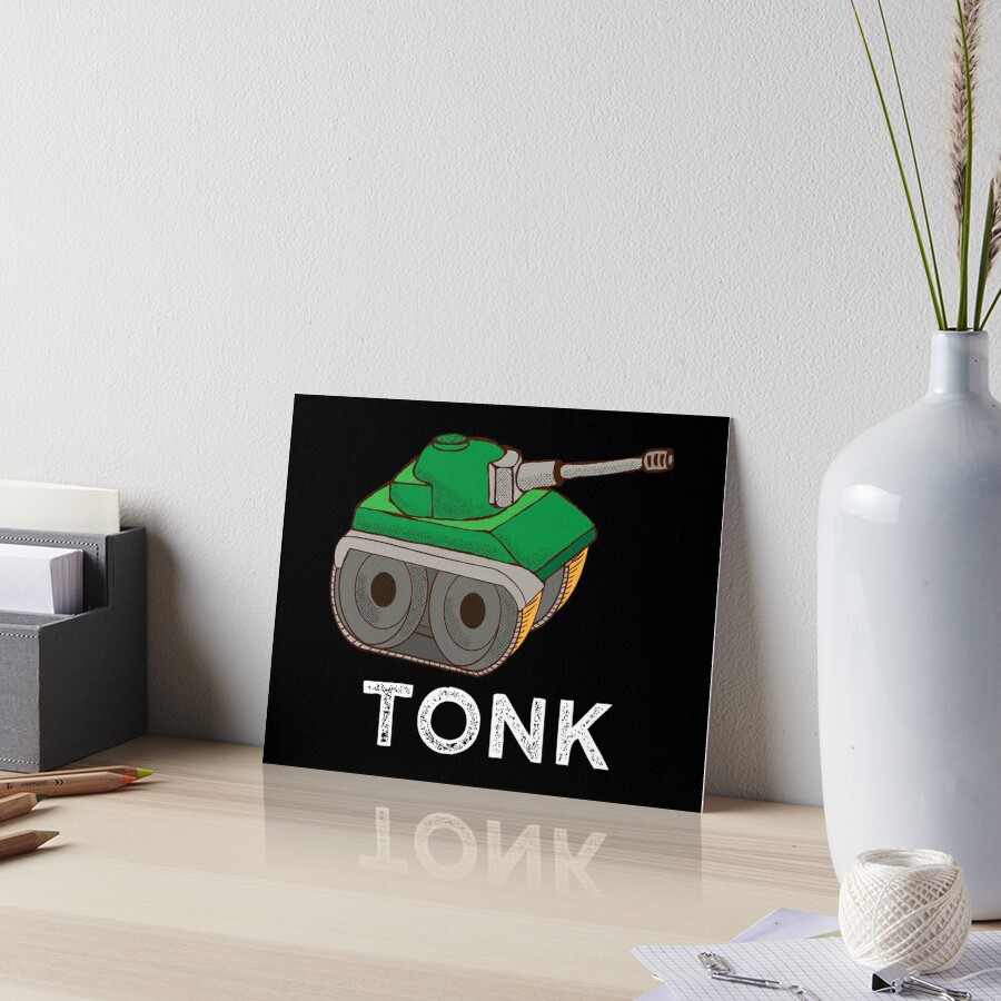 Explain Your Smolness Tonk Tank Cute Potat Meme Art Board Print For