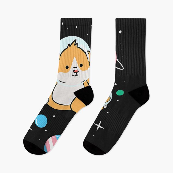 Item preview, Womens Transgender Hamster In Space Trans Pride V-Neck designed and sold by luciaaljudith.