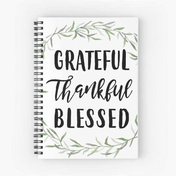 Item preview, Grateful Thankful Blessed designed and sold by birchandbark.