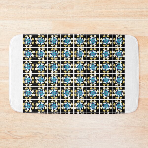 Item preview, The Deep Blue Floral Mandala in Fabric Seamless Pattern  designed and sold by MyMemoriesArts.