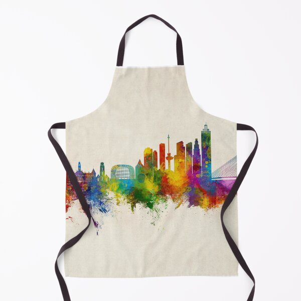 Aperçu de l'œuvre Rotterdam The Netherlands Skyline créée et vendue par ArtPrints.