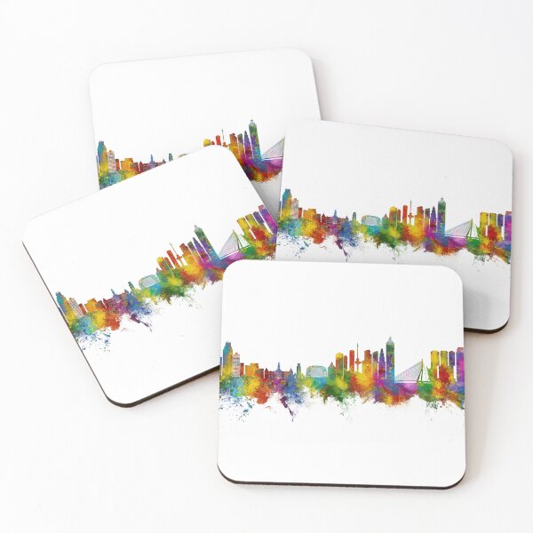 Item preview, Rotterdam The Netherlands Skyline designed and sold by ArtPrints.
