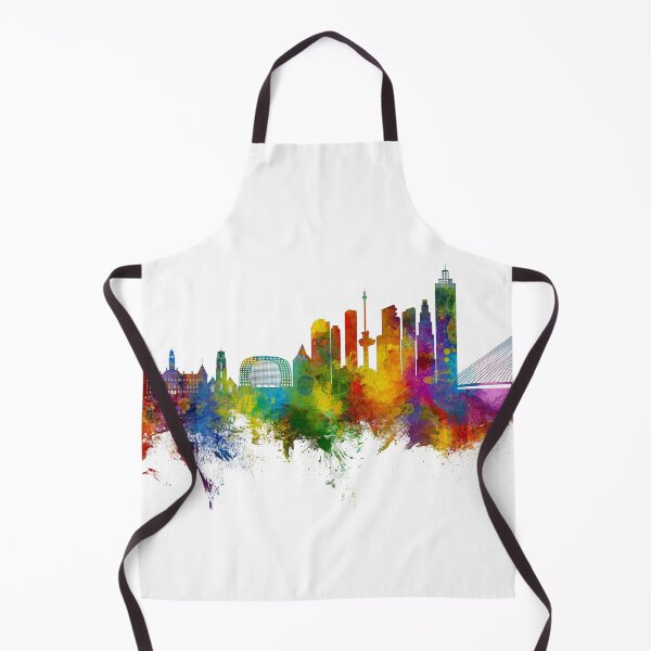 Item preview, Rotterdam The Netherlands Skyline designed and sold by ArtPrints.