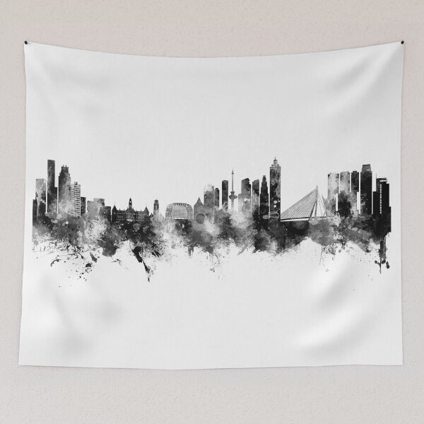 Item preview, Rotterdam The Netherlands Skyline designed and sold by ArtPrints.