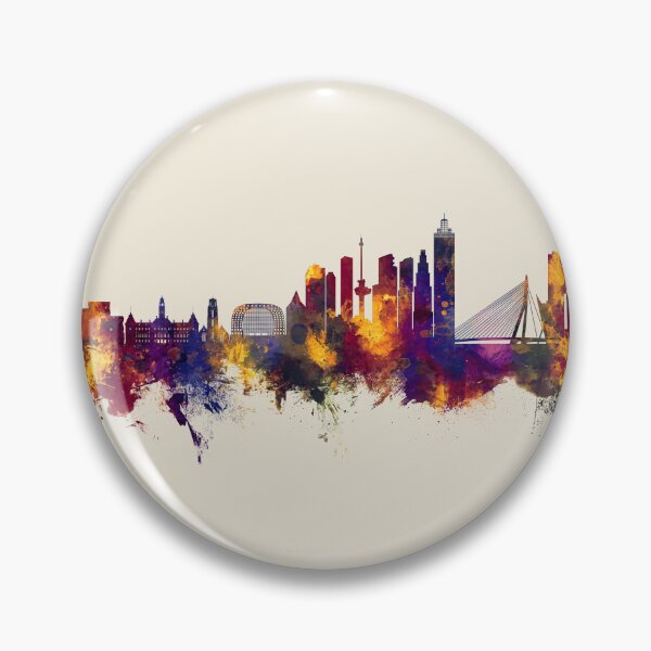 Artikelvorschau, Rotterdam The Netherlands Skyline entworfen und verkauft von ArtPrints.