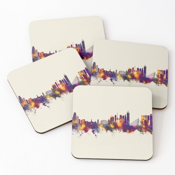 Artikelvorschau, Rotterdam The Netherlands Skyline entworfen und verkauft von ArtPrints.