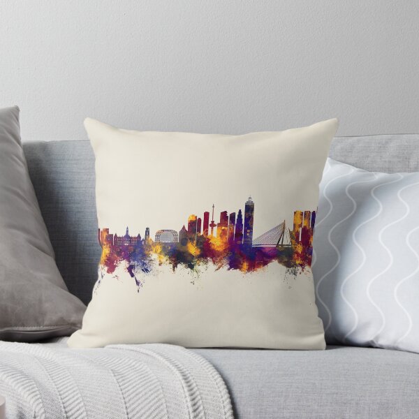 Item preview, Rotterdam The Netherlands Skyline designed and sold by ArtPrints.