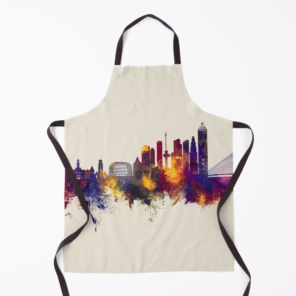 Aperçu de l'œuvre Rotterdam The Netherlands Skyline créée et vendue par ArtPrints.