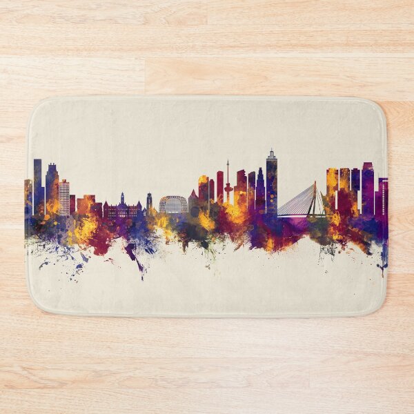 Item preview, Rotterdam The Netherlands Skyline designed and sold by ArtPrints.