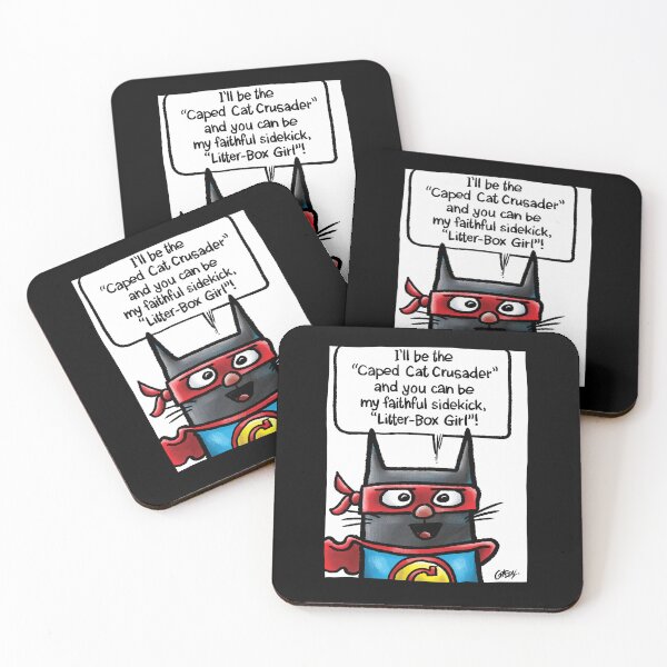 Item preview, The Caped Cat Crusader designed and sold by Grasdal.