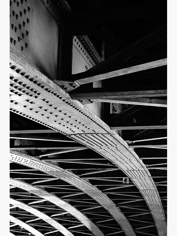 "Steel bridge structure Rivets on beams" Poster for Sale by