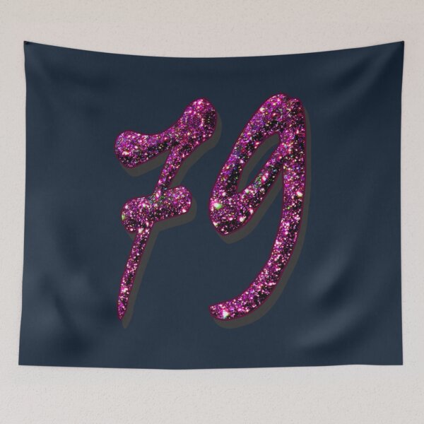 Item preview, Number 79 in purple pink glitter designed and sold by AlbertRosas.