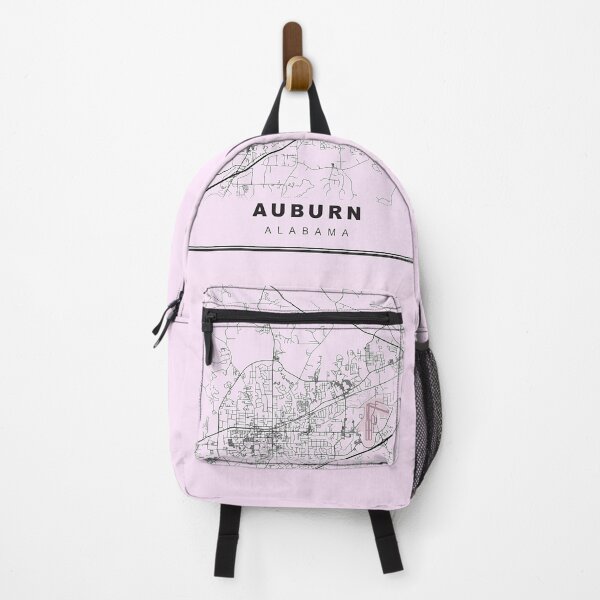 Item preview, Pastel Pink Minimalist Auburn Map designed and sold by Tamas Das.