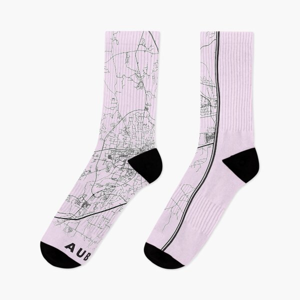 Item preview, Pastel Pink Minimalist Auburn Map designed and sold by Tamas Das.