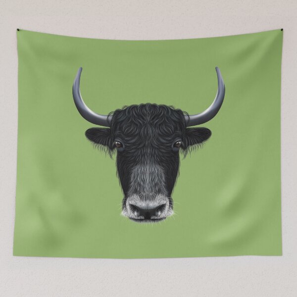 Item preview, Illustrated portrait of Domestic yak.  designed and sold by messer16.