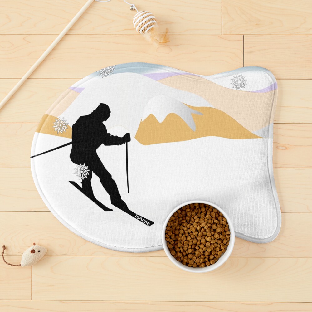 Goodbye Summer Hello Winter Digital Hand Drawing Pet Mat
