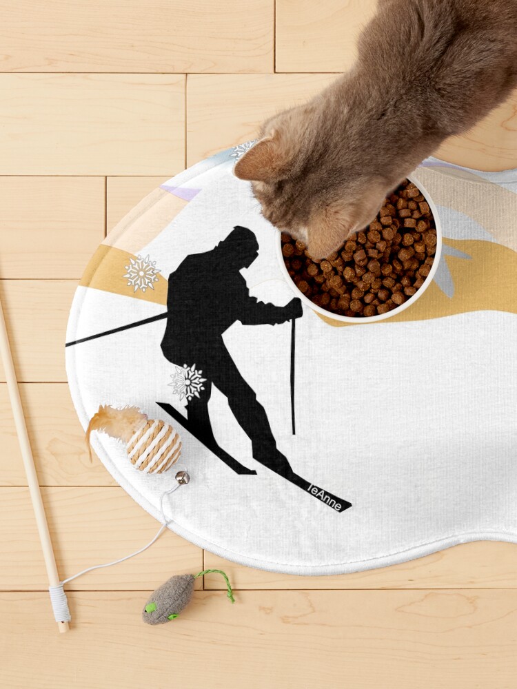Alternate view of Goodbye Summer Hello Winter Digital Hand Drawing Pet Mat
