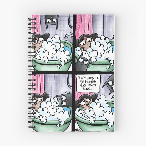 Item preview, Bath Time with a Cat designed and sold by Grasdal.
