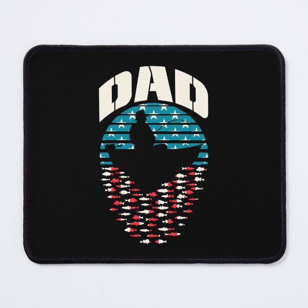 Item preview, Fisherman Dad Fishing Father's Day Retro Sunset USA Flag designed and sold by GrandeDuc.