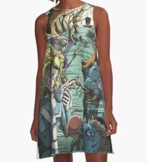 Melancholy Alice in Wonderland A-Line Dress