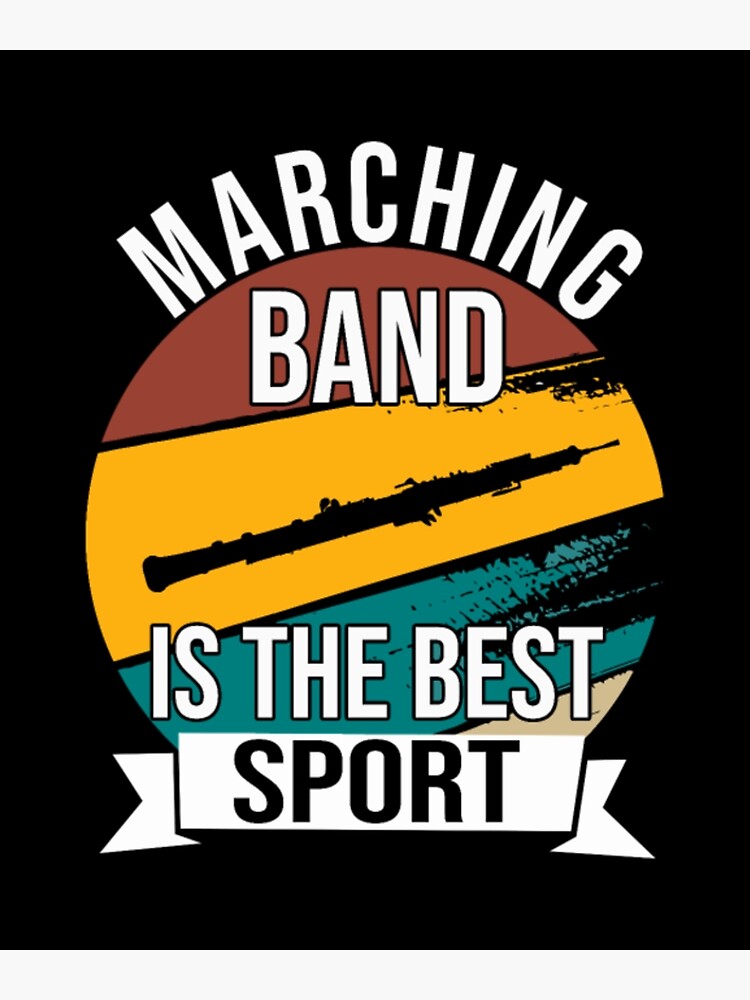 "Oboe Vintage Marching Band Music Funny Oboist" Poster for Sale by