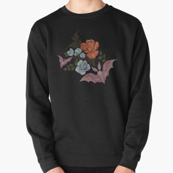 Botanical - moths and night flowers Pullover Sweatshirt