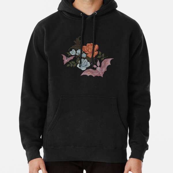 Botanical - moths and night flowers Pullover Hoodie