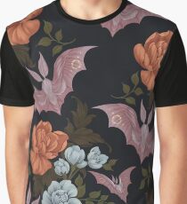 Botanical - moths and night flowers Graphic T-Shirt