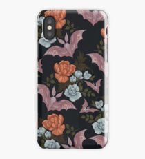 Botanical - moths and night flowers iPhone Case/Skin