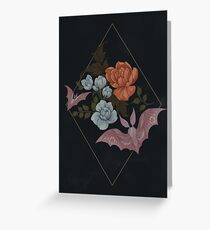 Botanical - moths and night flowers Greeting Card